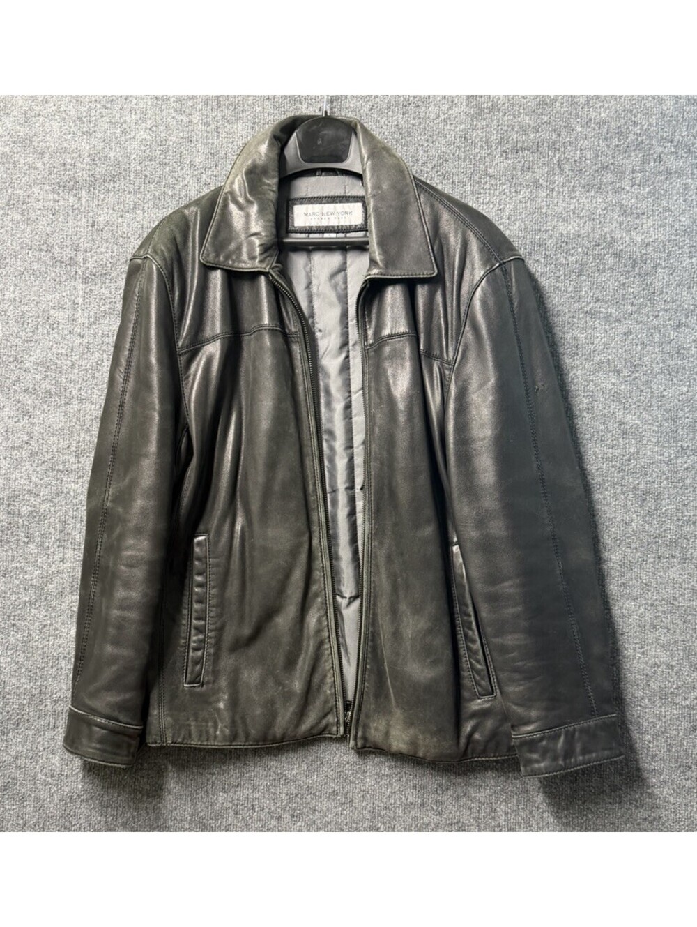 Marc New York Andrew Marc Distressed Leather Jacket Men’s L